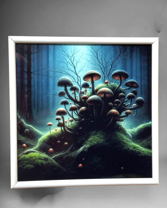 Magical mushroom world - wall or table pictures