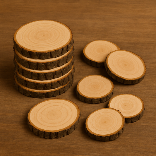 Acacia wood discs
