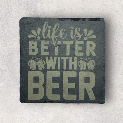 Slate drink coasters