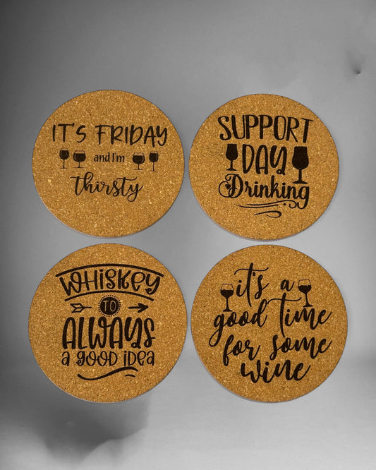Cork coasters