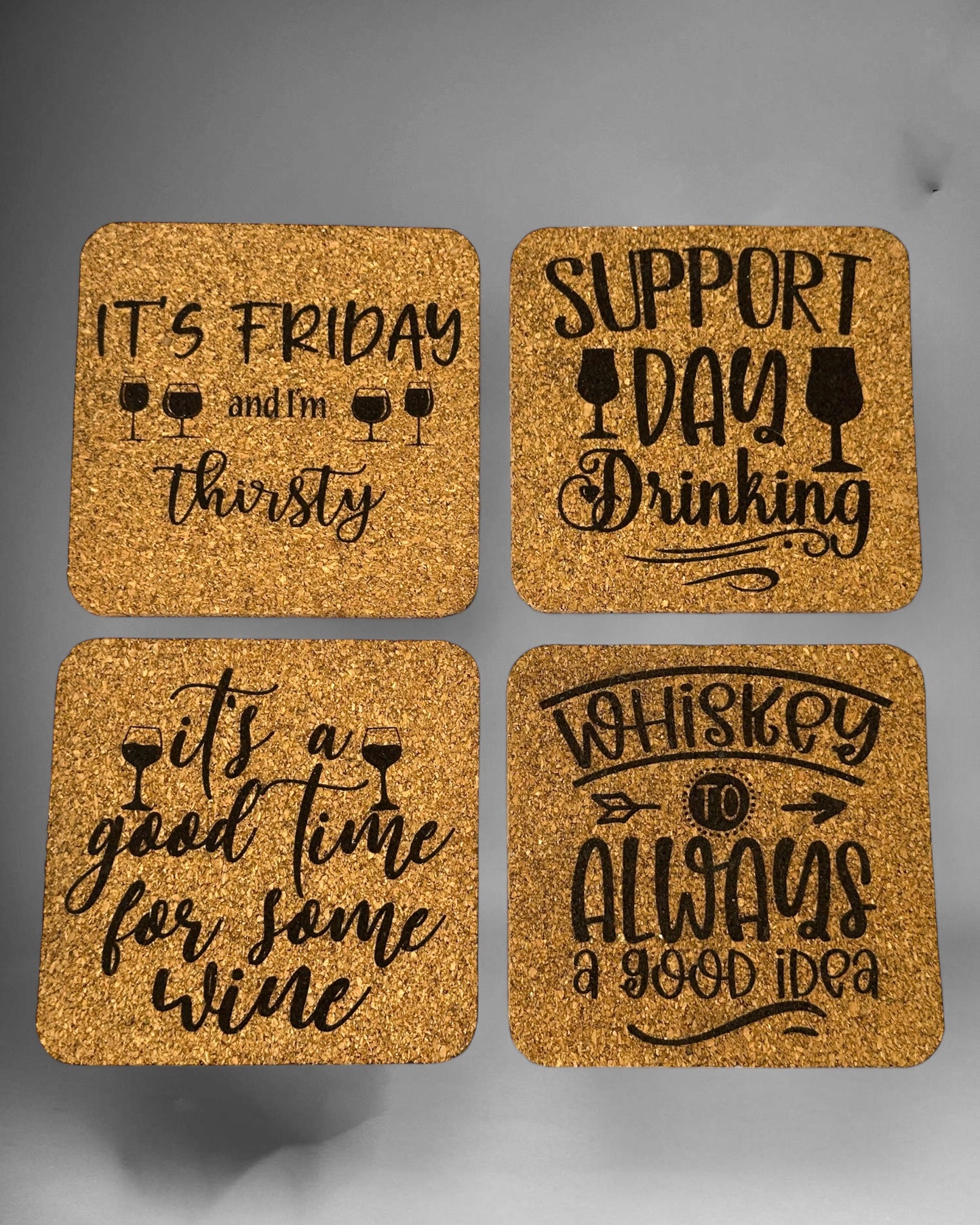 Cork coasters