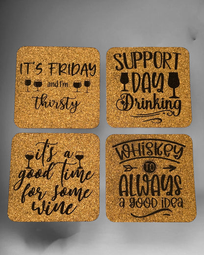 Cork coasters