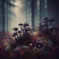 Magical mushroom world - wall or table pictures