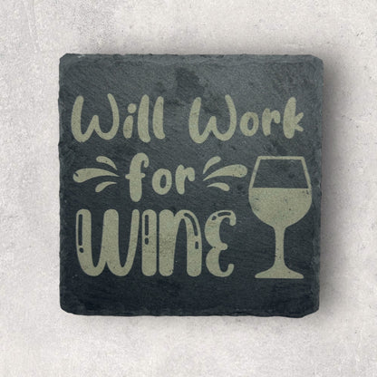 Slate drink coasters