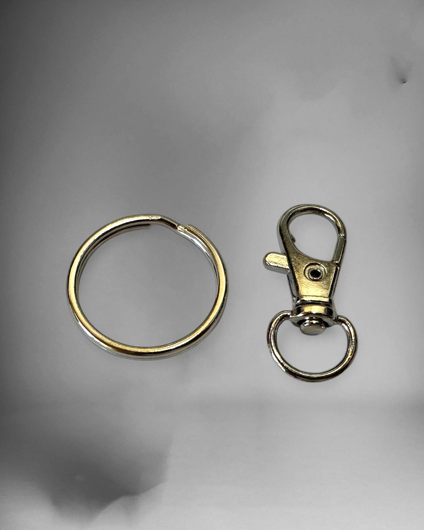 Key ring with carabiner – metal, 25 mm